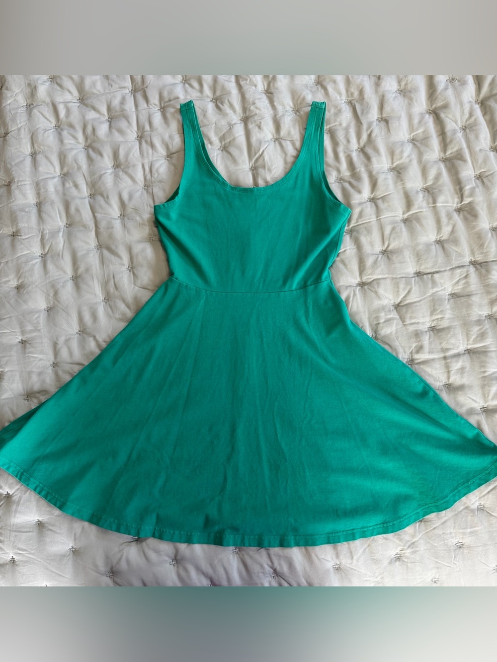 Express Emerald green skater dress